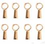 Klanor 8 Pack 7.2ft 20Led Wine Bottle Lights Battery Operated Starry String Lights on Silver Copper Wire Led String Light for DIY Christmas Wedding Bedroom Halloween Party Table Decor