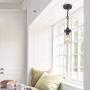 Mini Pendant Lights for Kitchen Island, Mason Jar Lights in Faux Wood Metal Finish, 4 Farmhouse Small Chandelier with Clear Glass Shade
