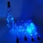 UNIQLED 10 Packs 20 LED Wine Bottle Cork Starry String Lights Battery Operated Fairy Night Wire Lights for DIY Wedding Decor Party Christmas Holiday Decoration (Blue)