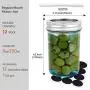3er Bubble 12er Pack 8 oz Mason Gläser mit Deckeln, Blaue Konservierungsgläser, Ideal für Lebensmittel, Marmelade, Konservierung, Honig, Marmelien Gläser