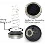 Cynzia Solar Mason Jar Lid Lights, 8 Pack 20 LED Waterproof Fairy Star Firefly String Lights with (8 Hangers Included,Jars Not Included), for Mason Jar Table Garden Wedding Party Decor (4 Colors)