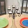 Southern Homewares Wine Bottle Topper Candelabra 5 Tea Light Holder With Candles