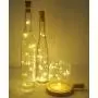 Guirlandes Lumineuses en Forme de Bouteille de Vin, 20 Pièces, LED Argent Cuivre, Mini Guirlande Lumineuse Étoile, Idéales pour DIY/Décoration/Fête/Mariage/Noël/Halloween (Blanc Chaud)