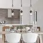Optimant Lighting Mason Jar Pendant Lighting, Mini Farmhouse Hanging Light Fixture for Kitchen Island, Hallway, Sink, Foyer and Bedroom Optimant Lighting Mason Jar Pendant Lighting, Mini Farmhouse Hanging Light Fixture for Kitchen Island, Hallway, Sink, Foyer and Bedroom