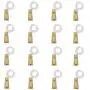 Lichterketten mit Weinflaschen (inkl. Kork), 16er Pack, batteriebetrieben, 20 LED Kork-Form Silberdraht, farbige Mini-Farbkringel, ideal für DIY, Party, Dekoration, Weihnachten, Halloween, Hochzeit (Kühlweiß)