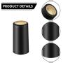 200 Pieces PVC Heat Shrink Capsules Wine Shrink Wrap Wine Bottle Capsules Shrink Caps for Wine Cellars and Home Use (Black, Navy Blue, Gold, Rose Gold)