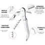 Professional Waiter´s Corkscrew for all Cork Stoppered and Beer Cap Bottles-Stainless Steel Lightweight Corkscrews for Wine Bottles-Set of 1 Wine Opener Used for the Best Waiters Professional Waiter´s Corkscrew for all Cork Stoppered and Beer Cap Bottles-Stainless Steel Lightweight Corkscrews for Wine Bottles-Set of 1 Wine Opener Used for the Best Waiters