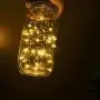 Solar Mason Jar Lights,6 Pack Large-Size Jars with Solar Powered 30 LEDs Starry Fairy Lights,Solar Lanterns for Outdoor Patio Party Garden Decor Lights (Jars and Handles Included) (Warm White)