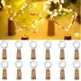 Aipatal Wine Bottle Lights with Cork, 12 Pack 20 LED Fairy Lights on Silver Wire Wine Bottle Cork Lights, LR44 Battery Operated Lights, Wine Bottle Decoration for Wedding Party Bar Decor (Yellow) Aipatal Wine Bottle Lights with Cork, 12 Pack 20 LED Fairy Lights on Silver Wire Wine Bottle Cork Lights, LR44 Battery Operated Lights, Wine Bottle Decoration for Wedding Party Bar Decor (Yellow)