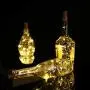 OASO 12 Pack 20 LED Wine Bottle Lights with Cork,3.3 ft Silver Wire Warm White Cork Lights Battery Operated Fairy String Lights for Wine Liquor Bottles Wedding Party Table Décor