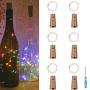 Guirlande Lumineuse LED 6 Packs pour Bouteille de Vin avec Bouchon, Mini Guirlande Lumineuse Faerie, Lumières Étoilées Alimentées par Batterie pour DIY, Mariage, Fête, Noël, Halloween, Décoration Intérieure et Extérieure (4 Couleurs)