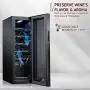 Schmecke 12 Bottle Compressor Wine Cooler Refrigerator w/Lock | Large Freestanding Wine Cellar | 41f-64f Digital Temperature Control Wine Fridge For Red, White, Champagne or Sparkling Wine - Black Schmecke 12 Bottle Compressor Wine Cooler Refrigerator w/Lock | Large Freestanding Wine Cellar | 41f-64f Digital Temperature Control Wine Fridge For Red, White, Champagne or Sparkling Wine - Black