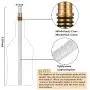 Kit de Forge à Bouteille de Vin DIY, 8 Ensembles, Incluant Support de Bougies en Laiton avec Rondelle, Drills de Bougies en Fibre de Verre de Remplacement et Couvercle en Cuivre (Revêtement (Doux), Longueur 35 cm) Kit de Forge à Bouteille de Vin DIY, 8 Ensembles, Incluant Support de Bougies en Laiton avec Rondelle, Drills de Bougies en Fibre de Verre de Remplacement et Couvercle en Cuivre (Revêtement (Doux), Longueur 35 cm)