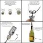 Creative Hobbies Lamp Kit for Liquor Bottles, Wine Bottles - Includes All Adapters and Parts - Black Finish Hardware and Metallic Grey Socket Creative Hobbies Lamp Kit for Liquor Bottles, Wine Bottles - Includes All Adapters and Parts - Black Finish Hardware and Metallic Grey Socket