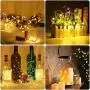 Guirlandes Lumineuses pour Bouteilles de Vin, 24 Pièces, 20 LEDs, Lignes d'Étoiles Miniature pour Bouteilles, Guirlandes Éclairttes Batteries Opérationnelles Fil en Cuivre pour Décorations Mariage, DIY, Bar, Lumière Chaleureuse Blanc. Guirlandes Lumineuses pour Bouteilles de Vin, 24 Pièces, 20 LEDs, Lignes d'Étoiles Miniature pour Bouteilles, Guirlandes Éclairttes Batteries Opérationnelles Fil en Cuivre pour Décorations Mariage, DIY, Bar, Lumière Chaleureuse Blanc.