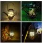 Solar Laterne Outdoor, Hängende Bewässerungsdose Solarbetriebene Lampe mit 20 LEDs Lichtern, IP65 Wasserdicht, Fairy Lights für Garten, Hof, Weg, Rasen, Weihnachtsdekoration Warme Weiß