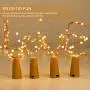 Wine Bottle Lights, 16Packs of LED Copper Wire Light Battery Operated Colourful Fairy String Light for DIY Bottles, Weddings, Christmas, Halloween 20 LEDs Decorative Cork Lights(78Inches Wire)