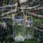 Solar Mason Jar Laternen Hängende Solar Mason Jar Deckel Laternen Solar Garten Laternen Mason Jar Laternen mit Deckeln Solar Jar Deckel Lichter LED Wasserdicht Zauberlaternen (Nicht inklusive Glas)