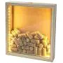 Wein-Korken- und Bierdeckelhalter Wandbox oder Standbox mit Licht – Shadow Box Display Case als Erinnerungsgeschenk 11x12 Zoll