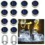 Upgraded Solar Mason Jar Lights, 12 Pack 30 LED Mason Jar Lid Lights(No Jar), Waterproof Fairy Firefly String Lights with Hangers for Mason Jar Patio Yard Garden Wedding Decoration (Cold White) Upgraded Solar Mason Jar Lights, 12 Pack 30 LED Mason Jar Lid Lights(No Jar), Waterproof Fairy Firefly String Lights with Hangers for Mason Jar Patio Yard Garden Wedding Decoration (Cold White)