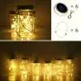 Lumières Mason en Verre Solaires 20 LEDs (6 Supports Inclus / Sans Bocal) Couvercles Lumineux Étoile Lucioles pour Patio Jardin, Cour et Terrain Décoratif Fête Mariage Blanc Chaud 6 Pièces Lumières Mason en Verre Solaires 20 LEDs (6 Supports Inclus / Sans Bocal) Couvercles Lumineux Étoile Lucioles pour Patio Jardin, Cour et Terrain Décoratif Fête Mariage Blanc Chaud 6 Pièces