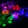 Guirlande Lumineuse Électrique pour Bouchons de Vin, 12 Pièces, 20 LED, Fil de Copper Miniature, Idéale pour Décoration DIY, Noël, Halloween, Mariage, Fête, Intérieur & Extérieur (Couleurs Multiples)