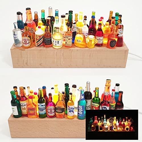 Lumière de bouteille de vin miniature élégante, base en bois solide, idéal pour chambre, salon, décoration d'ambiance, cadeaux magnifiques pour les camarades de classe, la famille et les amis. Lumière de bouteille de vin miniature élégante, base en bois solide, idéal pour chambre, salon, décoration d'ambiance, cadeaux magnifiques pour les camarades de classe, la famille et les amis.