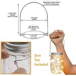 Brass Tacks Mason Jar Fairy Lights Lids (White, 6)