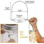 Metallschraubdeckel für Mason-Jars mit Fairy Lights (Weiß, 6 Stück)