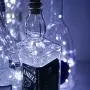 10er Set 20 LED Weinhebel Lichter Mini Feenketten Kupferdraht, Batteriebetriebene Sterne Lichter für DIY, Festival, Hochzeit, Party, Innen- & Außenbeleuchtung (Kaltweiß)