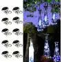 Solar-Diamanten-Weinflaschen-Leuchten, 10er Pack Solarbetriebene Weinflaschen-Leuchten, 20 LED Wasserdichte Kork-String-Leuchten für Garten, Terrasse, Tischdeko (Kaltweiß)