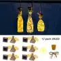 Sternenliebe Flaschenlichter, 12 Stück, 20 LED, Outdoor Wasserdicht für Recycling Weinflaschen Dekoration – ZYLiWoo Sterne Liebe Flaschenlichter