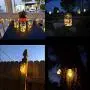 Glasmännchen Solar Laternen, 8er Pack 30 LED Glühbirnen, Fairy Star Glühbirnen Laternen, 8 Hänge, für Patio Garten Glasmännchen Laternen Tische Hochzeit Dekorationen Beleuchtung