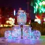 XVZ Solar Mason Jar Lid Lights 2er Pack, 20 LED Lichterkette, IP65 Wasserdicht für Garten, Terrasse, Party, Hochzeit, Weihnachten Dekorbeleuchtung (Multicolor)