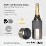 Huski Wine Cooler | Premium Iceless Wine Chiller | Keeps Wine Cold up to 6 Hours | Award Winning Design | New Wine Accessory | Fits Some Champagne Bottles | Perfect Gift for Wine Lovers (Stainless)