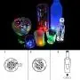 LED Untersetzer, 40er Pack Leuchtende Untersetzer für Getränke, Licht für Wein- und Spiritiglasflaschen, klare Glasuntersetzer, farbwechselnde LED-Bar/Nachtclub-Party-Getränke, Bar, Hochzeit, Partydekorationen (Multicolor)