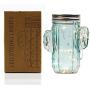 Tipsy Umbrella Cactus Shaped Mason Jar Light - Cactus Decor / Cactus Room Decor /Cactus Lamp (Single)