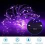 Solar String Lights Outdoor, 2-Pack 33ft 100 LED 8 Modes Waterproof Solar Powered String Lights,Solar Fairy Lights for Tree Garden Patio Wedding Party Yard Decoration(Purple)