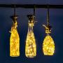 ZYLiWoo Starry Love Bottle Lights Solar Wine Bottle Lights 12 Packs 20LED Outdoor Waterproof Fairy Light Strings for Recycling Wine Bottle Decoration