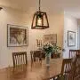 Éclairage suspendu rustique champêtre à une lumière avec abat-jour rond en cage en bois, lustre rétro rustique avec cadre en bois trapézoïdal pour îlot de cuisine salle à manger P0063 Éclairage suspendu rustique champêtre à une lumière avec abat-jour rond en cage en bois, lustre rétro rustique avec cadre en bois trapézoïdal pour îlot de cuisine salle à manger P0063