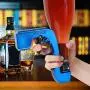Champagner Spritzer Pistole - Blaue Wein-Spritze für Party, Geburtstag, Hochzeit – Weinflaschen-Ejektor / Wein Dispenser