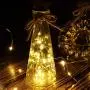 Dekoman Hochwertige 10er Pack Solar Weiniglas-Beleuchtung, 20 LEDs, Wasserdicht, Silberdraht, Korkleuchten – für Party, Hochzeit, Weihnachten, Feiertage, Outdoor, Garten, Terrasse, Wegbeleuchtung