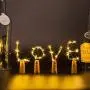 LED Kork Wein Flasche Sterne Glühbirnen Lichtketten, Batteriebetriebene Lichtkette mit 15 Mikro-LEDs DIY für Bar, Wein, Schlafzimmer, Partys, Hochzeiten Dekor (6 Stück 75cm/2,5ft Warmweiß)