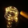 Fairy String Lights 15 Pack 6.5 Feet 20 LED Wine Bottle Cork Lights Battery Operated Flexible Starry Lights for DIY Party Wedding Bedroom Festival Halloween Bar Jar Lamp Decoration(Warm White)
