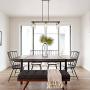 Mason Jar Chandelier, 6-Light Kitchen Island Lighting, 27.5& Farmhouse Chandelier for Dining Room with Glass Shades