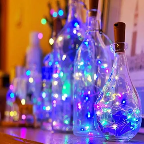 Guirlande Lumineuse LED Alimentée par Batterie 10 Pièces pour Bouteilles de Vin, Décorations pour Fête, Noël, Halloween, Mariage, Anniversaire, Jardin, Couleurs Multiples Guirlande Lumineuse LED Alimentée par Batterie 10 Pièces pour Bouteilles de Vin, Décorations pour Fête, Noël, Halloween, Mariage, Anniversaire, Jardin, Couleurs Multiples