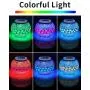 Farbst wechselnder Mosaik-Solarglas-Gartenlichtdekoration, wiederaufladbare Mehrfarben-Solar-Tischlampe, wasserdichtes LED-Nachtlicht für Garten, Party, Schlafzimmer, Patio, Indoor/Outdoor Dekoration, Ideal Geschenke
