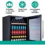 Kalamera Mini Fridge 24” Beverage and Wine Cooler Built-in or Freestanding - 120 Cans & 16 Bottles Capacity Wine Refrigerator Cooler- For Kitchen, Office or Bar with White Interior Light Kalamera Mini Fridge 24” Beverage and Wine Cooler Built-in or Freestanding - 120 Cans & 16 Bottles Capacity Wine Refrigerator Cooler- For Kitchen, Office or Bar with White Interior Light
