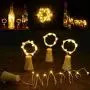 Lumières solaires pour bouteilles de vin, 20 LED étanches en cuivre, pour mariage, Noël, extérieur, fête, jardin, terrasse, décoration de passage (blanc chaud) Lumières solaires pour bouteilles de vin, 20 LED étanches en cuivre, pour mariage, Noël, extérieur, fête, jardin, terrasse, décoration de passage (blanc chaud)