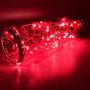 PheiLa 10 Pack Wine Bottle Lights Red Christmas Lights Battery Operated Valentine Lights Waterproof 3.3ft LED Cork Shape Silver Wire Fairy Lights for Jar Party Wedding Bar Valentines Gift Decoration